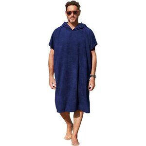 Surf Poncho Changing Towel Robe for Adults Men Women, Water Absorbent Wetsuit